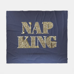 Guld 3D TA SIG EN TUPPLUR KUNG Fleecefilt