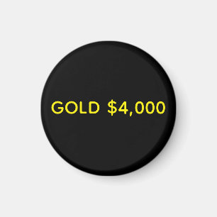Guld $4 000 Market Firande Magnet
