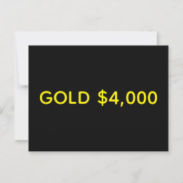 Guld $4 000 Market Firande Vykort