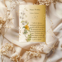 Guld 50-års födelsedagskort  inbjudningar