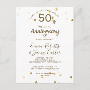 Guld 50-årsjubileum vykort