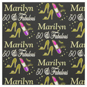GULD 50 & FABULÖS PERSONLIG FABRIC TYG