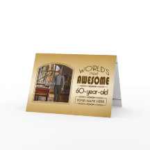 Guld 60:e födelsedagsvärldens bästa Anpassningsbar