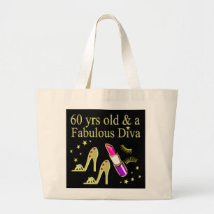 GULD 60 YRS GAMLA OCH EN FABULÖS DIVA JUMBO TYGKASSE