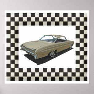 Guld- 61 Oldsmobile Poster