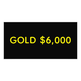 Guld $6,000 Marknadsfirande Fototryck
