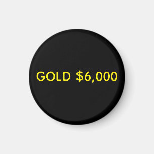 Guld $6,000 Marknadsfirande Magnet