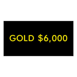 Guld $6,000 Marknadsfirande Perfect Poster