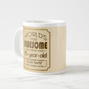 Guld 95:e födelsedagsfirandet World Best Fabulous Jumbo Mugg