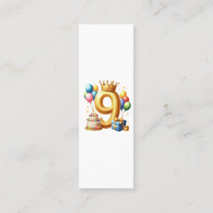 Guld 9-års födelsedag