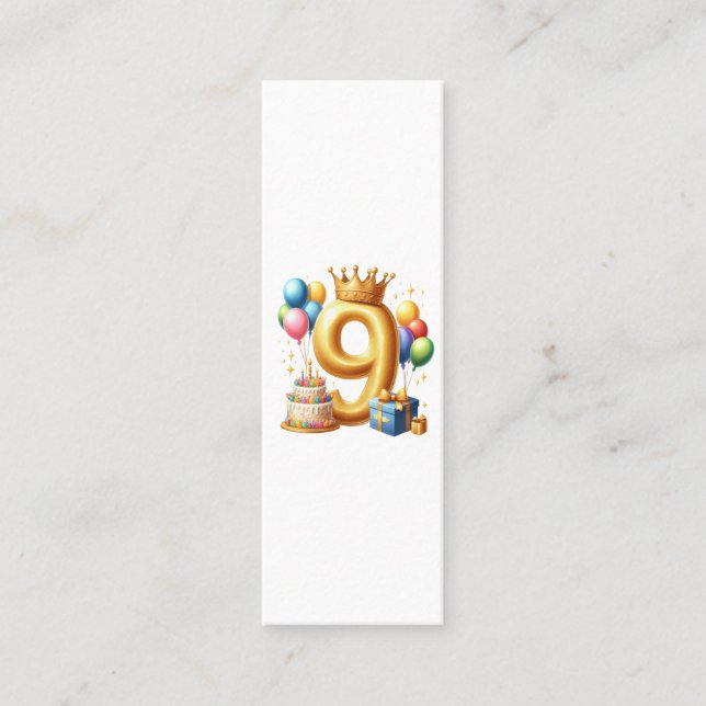 Guld 9-års födelsedag (Framsida)