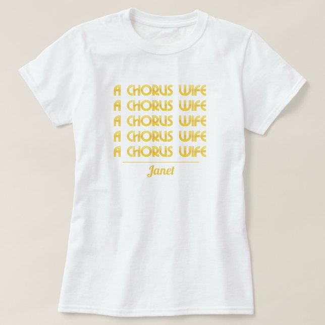 Guld A Chorus Makfe T-Shirt (Design framsida)