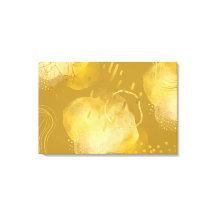Guld Abstrakt Elegant Wrapped Canva Art