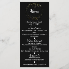 Guld Abstrakt Glamör Gnist Cirkel Meny Program