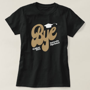 Guld Adjö Studentmössa Senior T Shirt