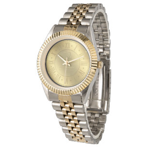 Guld- advokat för tider Personalizable på lag Armbandsur