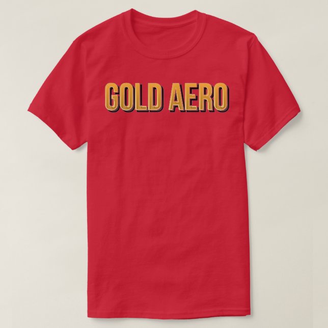 Guld Aerobics T Shirt (Design framsida)