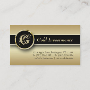 Guld Affärskort Professionell Modern Black Visitkort