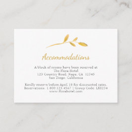 Guld Airy Gren. Inkvartering av elegantens snyggt Tilläggskort