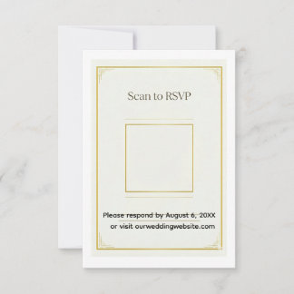 Guld Akryl Bröllopsinbjudan Set Elegant OSA Kort