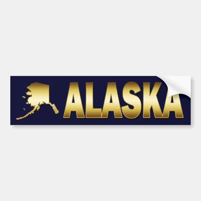 GULD- ALASKA KLISTERMÄRKE (Framsidan)