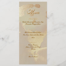 Guld Alkoholbläck Elegant Platt Meny