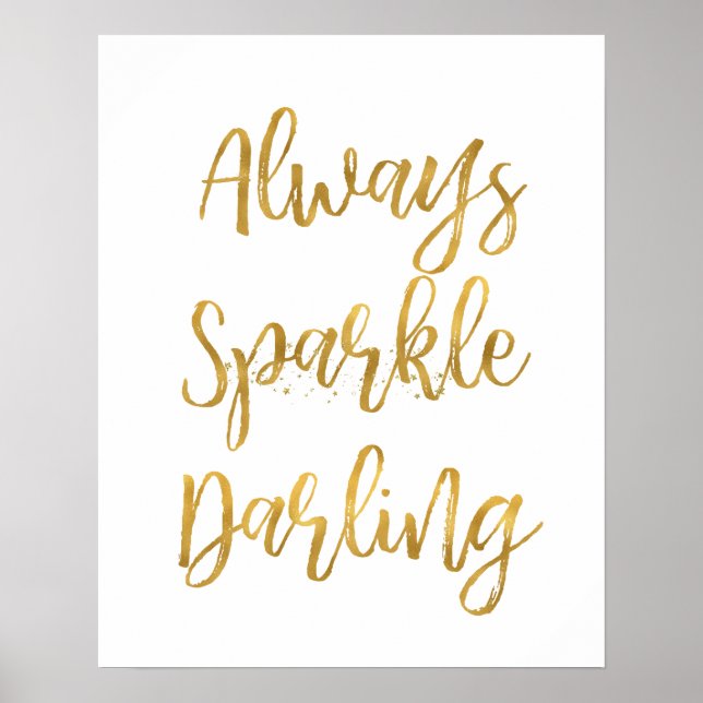 Guld Alltid Gnistra Darling Poster (Framsidan)