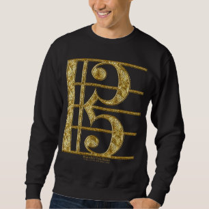 Guld- alt- klav sweatshirt