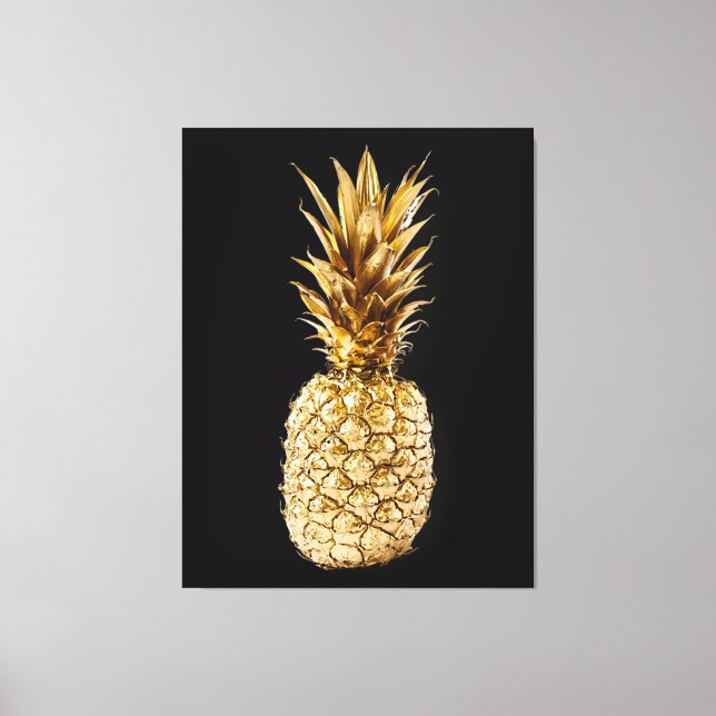 Guld ananas canvastryck (Framsida)