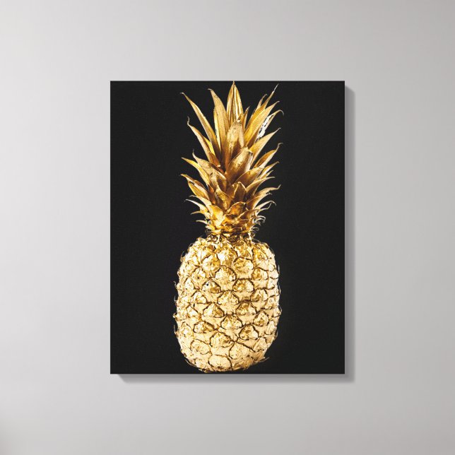 Guld ananas canvastryck (Framsida)