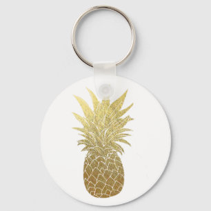 Guld- ananas Keychain Nyckelring