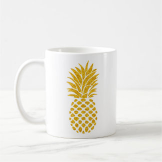 Guld- ananas - klassikervitmugg kaffemugg