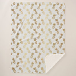 Guld Ananas Mönster