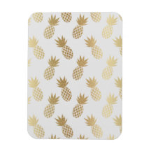 Guld Ananas Mönster