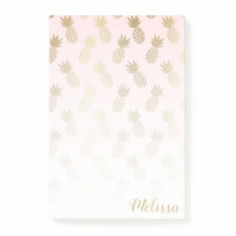 Guld Ananas Mönster