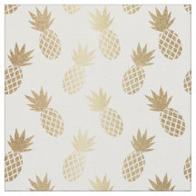Guld Ananas Mönster