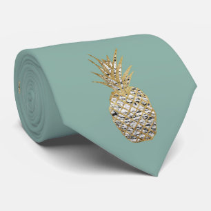 Guld- ananasfrukt för modern chic marmor slips