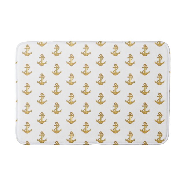 Guld Anchor Bathroom Bath Mat Badrumsmatta (Framsidan)