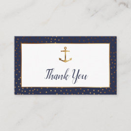 Guld Anchor Confetti, marin Tack för in kort