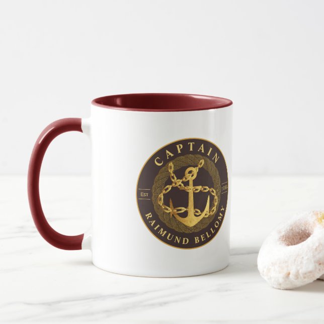 Guld Anchor Mugg (Med munk)