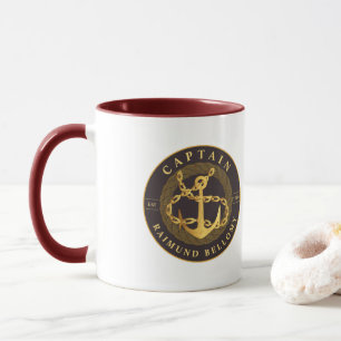 Guld Anchor Mugg