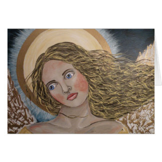 Guld- ängel hälsningskort