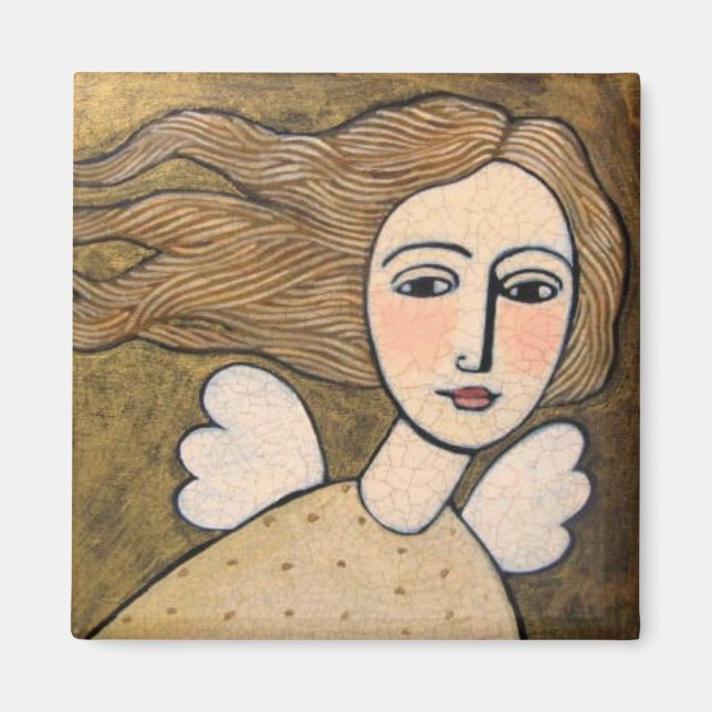 guld ängel magnet (Framsidan)
