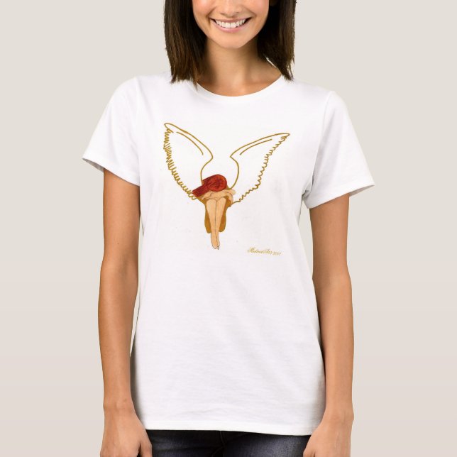 Guld- ängel t-shirt (Framsida)