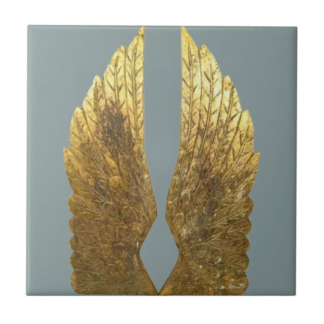 Guld Angel Vingar Backsplash Tile Kakelplatta (Framsidan)