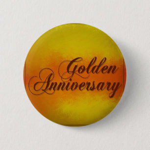 Guld- Anniverary Knapp