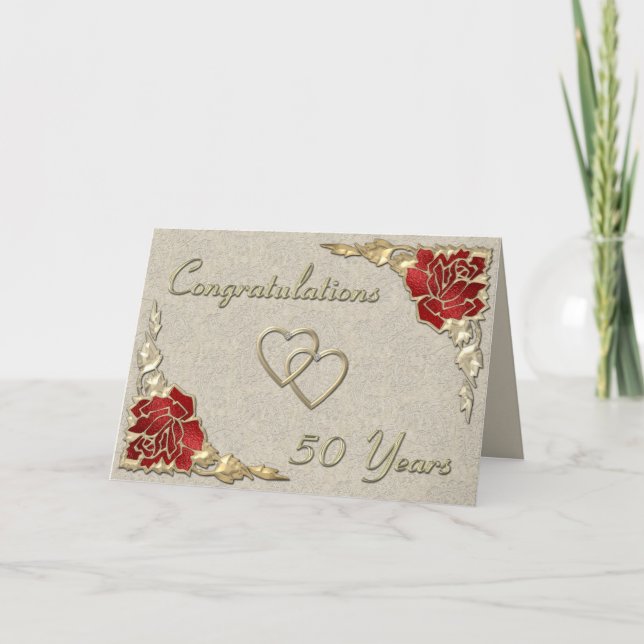 guld anniversary1 kort (Framsida)