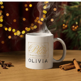 Guld Anpassningsbar Calligraphy Namn Thanksgiving Magisk Mugg