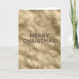 Guld Antique Glitter Glitz jul Kort