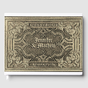 Guld Antique look Guest Bok